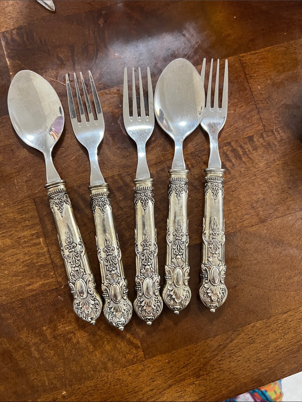 Elegant Silver Flatware Set